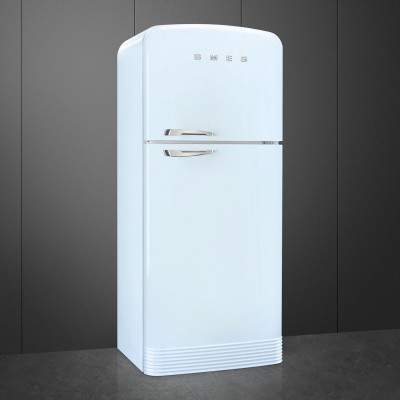 Smeg FAB50RPB5  Kühlschrank + hellblauer freistehender Gefrierschrank