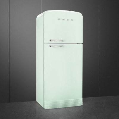Smeg FAB50RPG5  Refrigerator + pastel green free-standing freezer