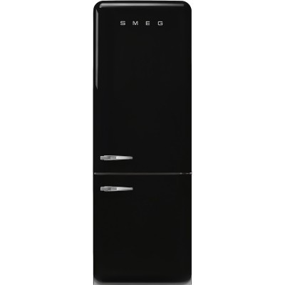 Smeg FAB38RBL5  Kühlschrank + schwarzer freistehender Gefrierschrank H 205 cm