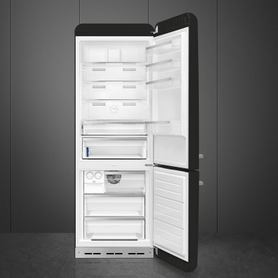 Smeg FAB38RBL5  Refrigerator + black free-standing freezer h 205 cm