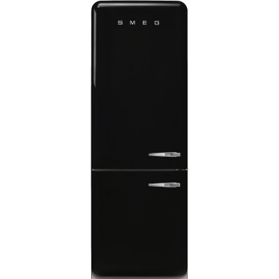Smeg FAB38LBL5  Refrigerator + black free-standing freezer h 205 cm