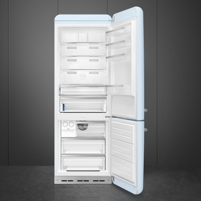 Smeg FAB38RPB5  Refrigerator + blue free-standing freezer h 205 cm