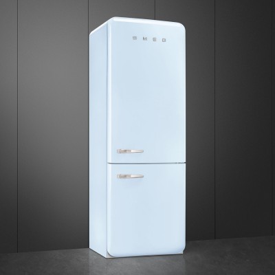 Smeg FAB38RPB5  Refrigerator + blue free-standing freezer h 205 cm