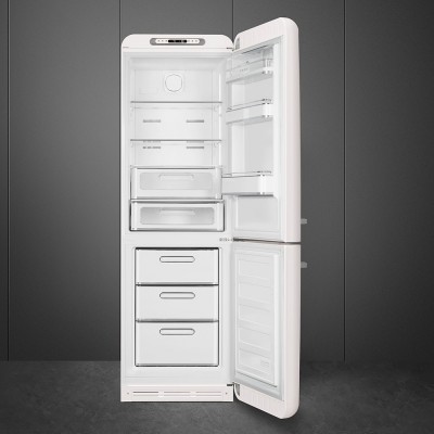 Smeg FAB32RWH5  Kühlschrank + weißer freistehender Gefrierschrank H 196 cm
