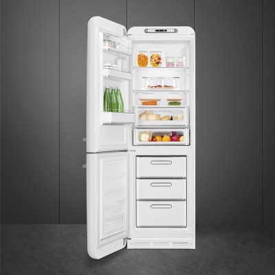 Smeg FAB32LWH5  Refrigerator + white free-standing freezer h 196 cm