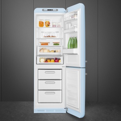 Smeg FAB32RPB5  Refrigerator + blue free-standing freezer h 196 cm