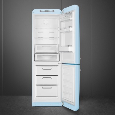Smeg FAB32RPB5  Refrigerator + blue free-standing freezer h 196 cm