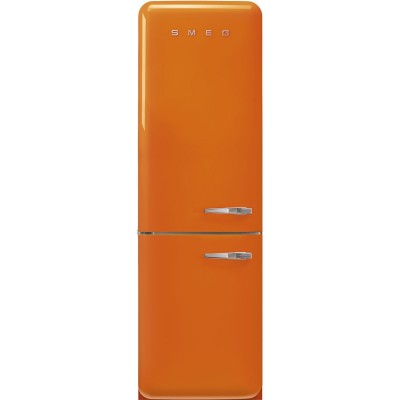 Smeg FAB32LOR5  Kühlschrank + Oranger freistehender Gefrierschrank H 196 cm