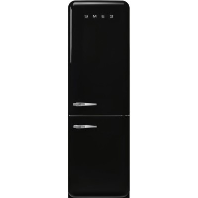 Smeg FAB32RBL5  Refrigerator + black free-standing freezer h 196 cm