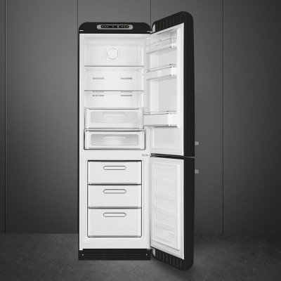 Smeg FAB32RBL5  réfrigérateur + congélateur sur pied noir h 196 cm