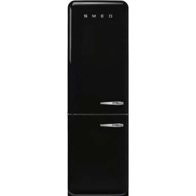 Smeg FAB32LBL5  Kühlschrank + schwarzer freistehender Gefrierschrank H 196 cm