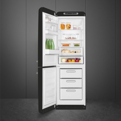 Smeg FAB32LBL5  frigorífico + congelador independiente negro h 196 cm