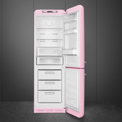 Smeg FAB32RPK5  Kühlschrank + rosa freistehender Gefrierschrank H 196 cm