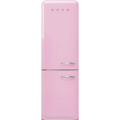 Smeg FAB32LPK5  Kühlschrank + rosa freistehender Gefrierschrank H 196 cm