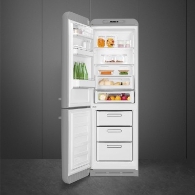 Smeg FAB32LSV5  Refrigerator + gray free-standing freezer h 196 cm