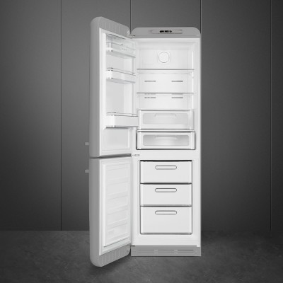 Smeg FAB32LSV5  Refrigerator + gray free-standing freezer h 196 cm