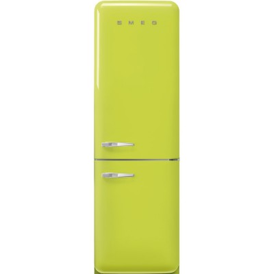 Smeg FAB32RLI5  Kühlschrank + grüner freistehender Gefrierschrank H 196 cm