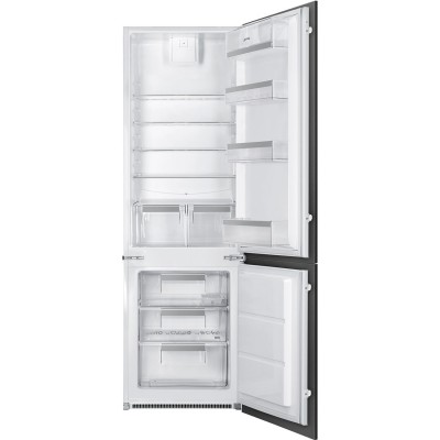 Smeg c81721f frigorifero incasso combinato congelatore h 177 cm