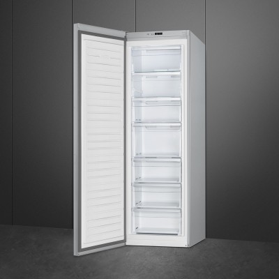 Smeg FF18EN2HX  Congelador congelador de libre instalación de acero inoxidable h 186 cm