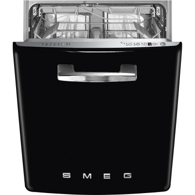 Smeg STFABBL3 50's Style Built-in dishwasher partial disappearance black