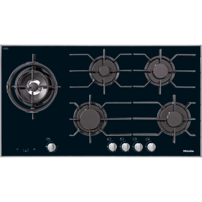 miele km 3054-1 g 90 cm gas hob with black glass ceramic