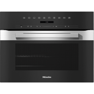Miele h 7244 B Pureline horno multifunción compacto 45 cm negro