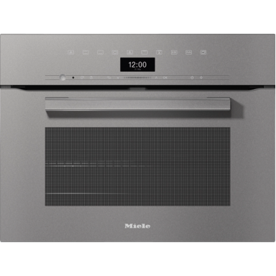 Horno multifunción compacto Miele h 7440 b 45 cm cristal gris