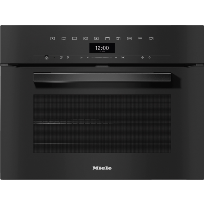 Horno multifunción compacto Miele h 7440 b 45 cm cristal negro