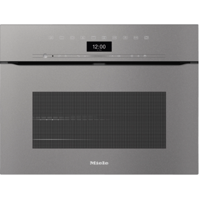 Miele h 7440 bpx compact built-in multifunction oven 45 cm ArtLine gray glass
