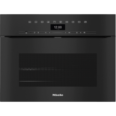 Miele h 7440 bpx compact built-in multifunction oven 45 cm ArtLine black glass