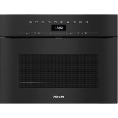 Miele h 7440 bpx horno multifunción empotrado compacto 45 cm ArtLine vidrio negro