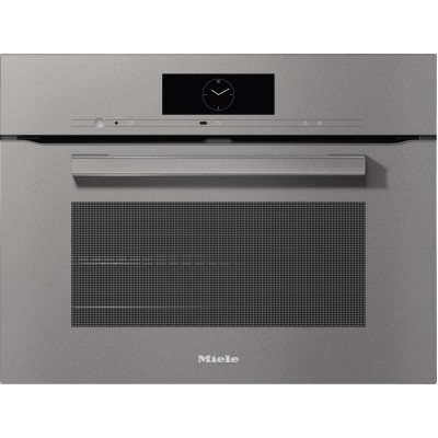 Horno multifunción compacto Miele h 7840 bp de 45 cm VitroLine con cristal gris