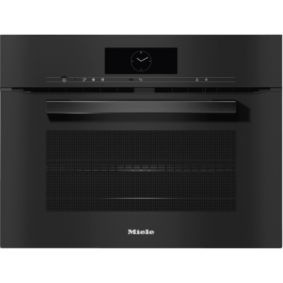 Miele h 7840 bm built-in microwave combined oven 45 cm black glass