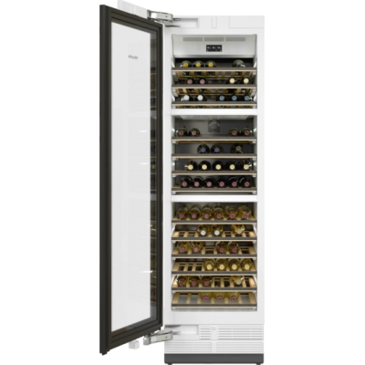 Cave à vin encastrable Miele kwt 2612 vi Mastercool avec panneau h 212 cm