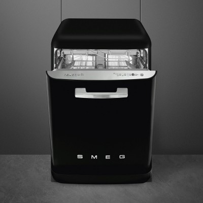 Smeg lvfabbl3 50's Style lavastoviglie libera installazione nero