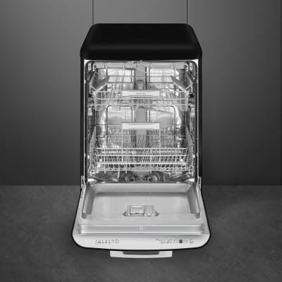 Smeg lvfabbl3 50's Style lavastoviglie libera installazione nero
