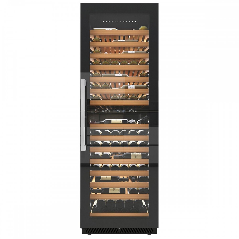 Nevada NW180D-BFG Cellar Built-in Column / Free Installation Black Glass