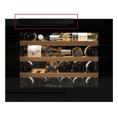 Nevada nw24s-bfg-h cantinetta h 45 cm incasso integrale vetro nero