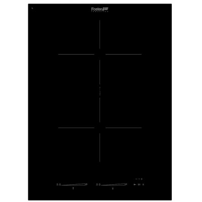 Foster 7341 655 s 4000 Domino Induktionskochfeld 38 cm schwarze Glaskeramik