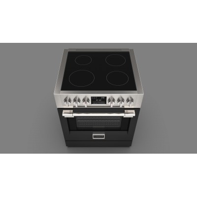 Fulgor fsrc 3004 p mi ed 2f mbk cocina de inducción profesional Sofia 75 cm negro