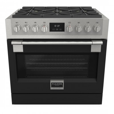 Fulgor fsrc 3606 gg ed 2f cuisine professionnelle à gaz sofia 91 cm noir