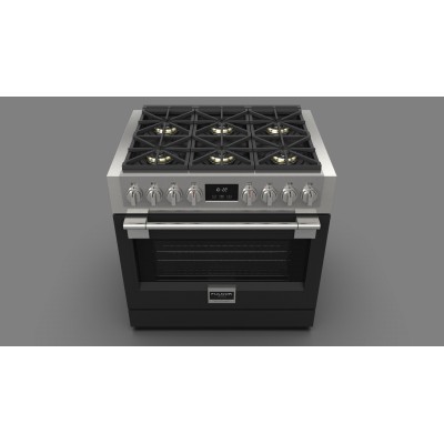 Fulgor fsrc 3606 gg ed 2f cuisine professionnelle à gaz sofia 91 cm noir