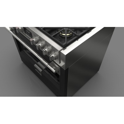 Fulgor fsrc 3606 gg ed 2f cuisine professionnelle à gaz sofia 91 cm noir