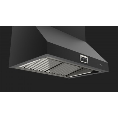 Fulgor fprhd 362 tc mbk wall hood 91 cm black steel