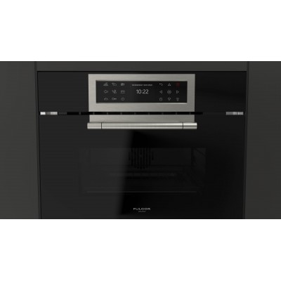 Fulgor fclcso 4510 tem bk built-in combined steam oven h 45 cm black