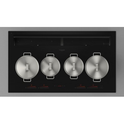 Fulgor fclhd 9041 hid ts bk 2 Induktionskochfeld integrierte Dunstabzugshaube schwarz