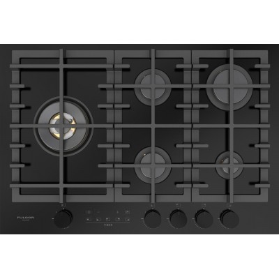 Fulgor fclh 755 gt wk bk gas hob 75 cm black