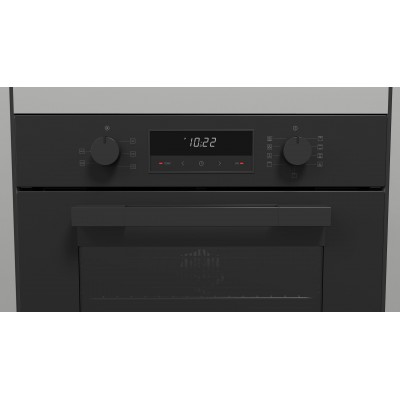 Fulgor fuo 6009 mt mbk eingebauter thermoventilierter Backofen schwarz