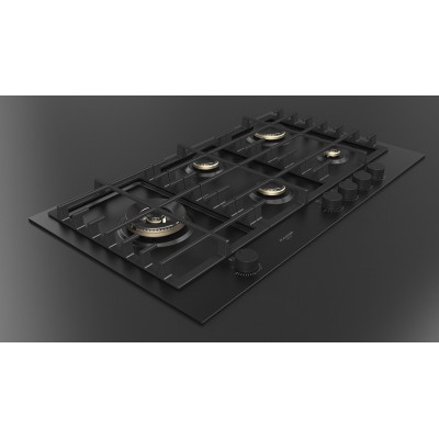 Fulgor fuh 905 g dwk mbk 90 cm gas hob Urbantech black