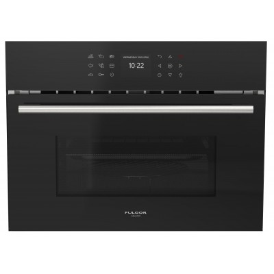 Fulgor fcmo 4510 tem bk Einbau-Mikrowelle H 45 cm Combiset schwarz